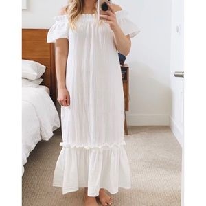 Zara Cotton Gauze Maxi Dress
